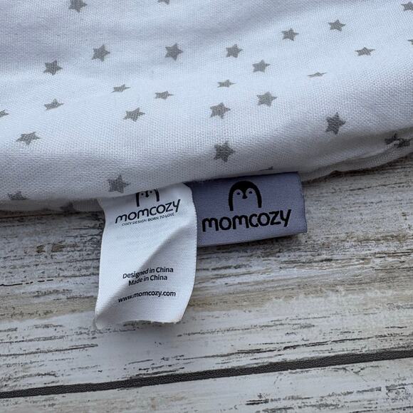 Momcozy Baby Sleep Sack 12-18 Mos. Lightweight White Star Rayon Bamboo 2 Way Zip - Picture 5 of 9